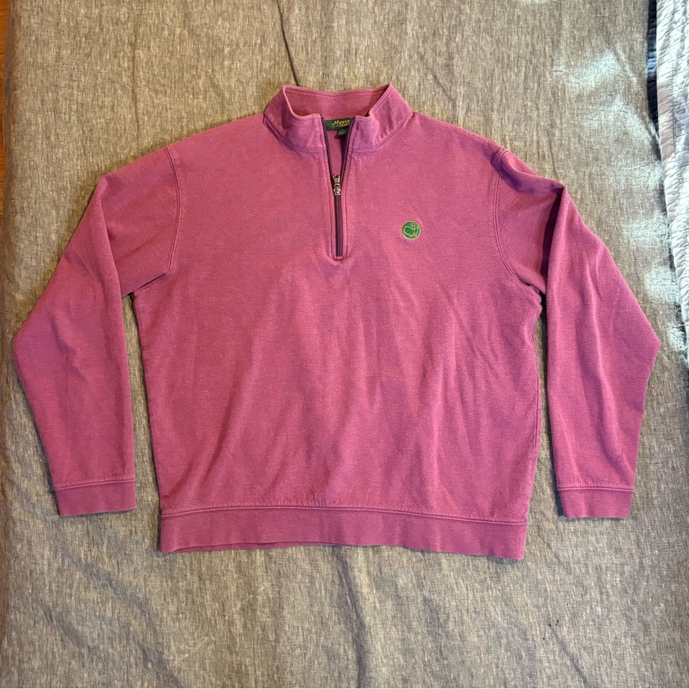 Masters 1934 Men's Purple Quarter-Zip Sweatshirt Sweater